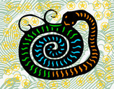 Dibujo Signo de la serpiente pintado por sara10A