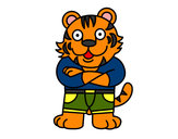 Dibujo Tigre vestido pintado por camirex