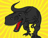 Dibujo Tiranosaurio Rex enfadado pintado por isaaz
