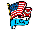 Dibujo Bandera de los Estados Unidos pintado por liam2403