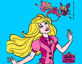 Dibujo Barbie a punto de ser coronada pintado por Dasha