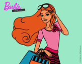 Dibujo Barbie con bolsas pintado por kika345
