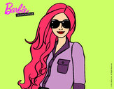 Dibujo Barbie con gafas de sol pintado por Lusvith