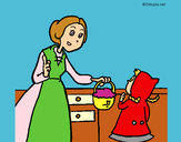 Dibujo Caperucita roja 2 pintado por princesatr