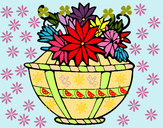 Dibujo Cesta de flores 11 pintado por Nishi