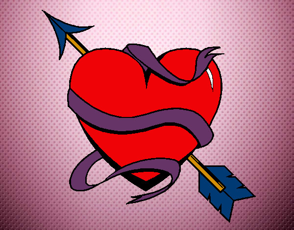 Dibujo Corazón con flecha III pintado por ElLuix