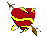 Dibujo Corazón con flecha III pintado por MXDdd