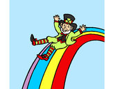 Dibujo Duende en el arco iris pintado por ireneherre