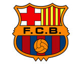 Dibujo Escudo del F.C. Barcelona pintado por Amadeu