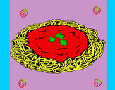 Dibujo Espaguetis con queso pintado por FERnanDALo