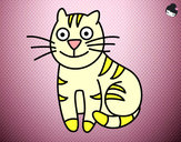 Dibujo Gato simpático pintado por xcarritox