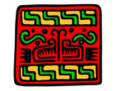 Dibujo Inscripción maya pintado por javielele