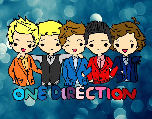 Dibujo One direction pintado por albita1999