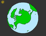 Dibujo Planeta Tierra pintado por TONOYBETO