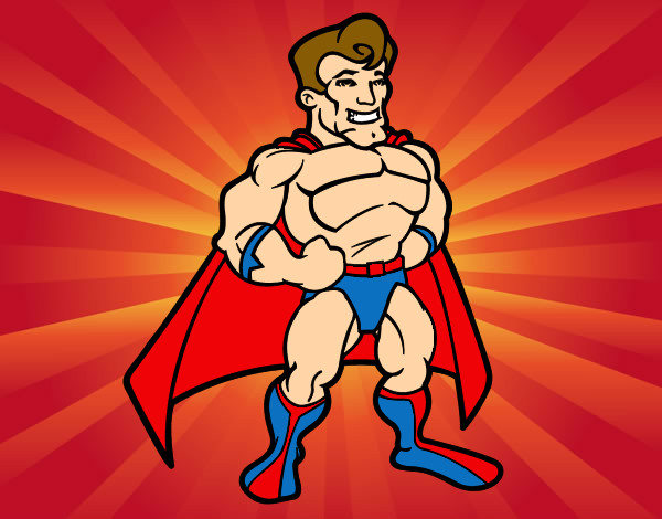 Superheroe musculado