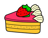 Dibujo Tarta de fresas pintado por sofii09