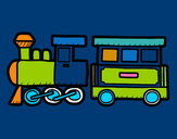 Dibujo Tren alegre pintado por Tenochreye