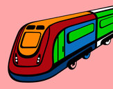Dibujo Tren de alta velocidad pintado por xisquet