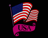 Dibujo Bandera de los Estados Unidos pintado por belenxu