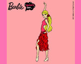 Dibujo Barbie flamenca pintado por KARQI