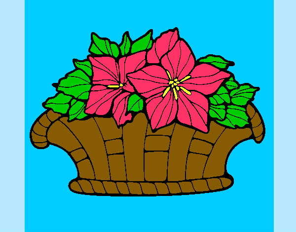 Una cesta de flores