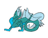 Dibujo Dragón de mar pintado por CYNTL