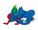 Dibujo Dragón de mar pintado por mashuspola