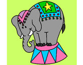 Dibujo Elefante actuando pintado por hetfzi