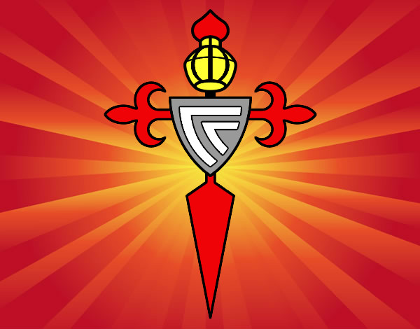 Dibujo Escudo del Real Club Celta de Vigo pintado por MCCV