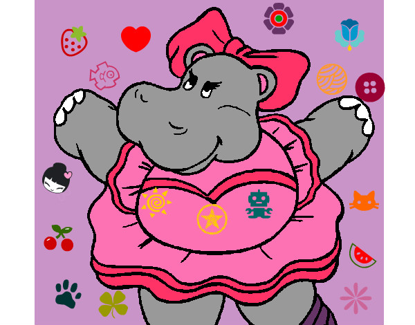 hipopotamo rosa