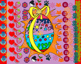 Dibujo Huevo de pascua brillante pintado por nachatop