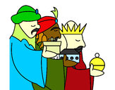 Dibujo Los Reyes Magos 3 pintado por lunapink