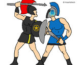Dibujo Lucha de gladiadores pintado por Brendo