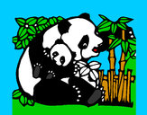 Dibujo Mama panda pintado por ALEMURCIAS