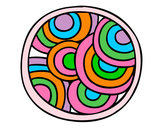 Dibujo Mandala circular pintado por 2662