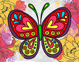 Dibujo Mandala mariposa pintado por eli45865