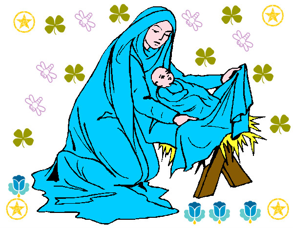 Dibujo Nacimiento del niño Jesús pintado por geroaikasl