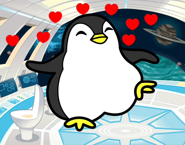Dibujo Pingüino bailando pintado por nuriel