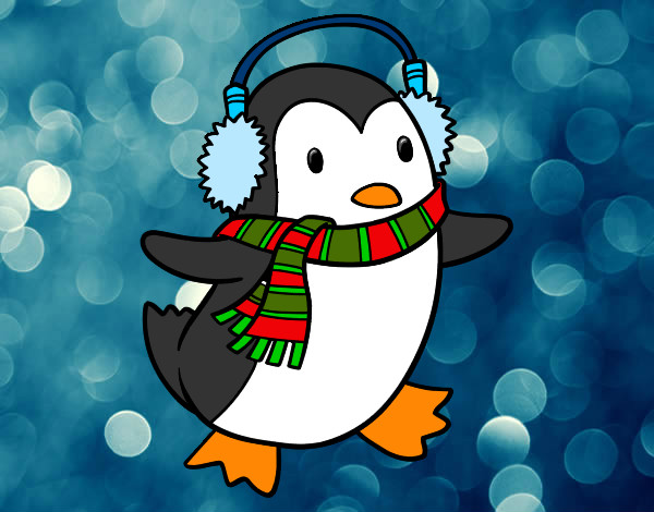 el pinguino de navidad