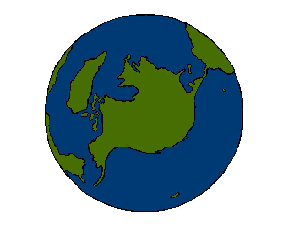 Dibujo Planeta Tierra pintado por Zoe71