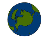 Dibujo Planeta Tierra pintado por Zoe71