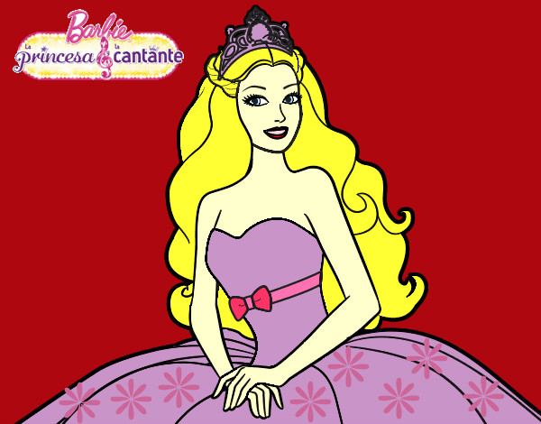 Dibujo Princesa cantante pintado por fhernanda