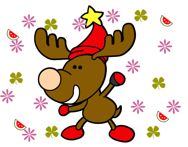 Dibujo de feliz navidad renooooo pintado por Lunapink en  el día  17-11-12 a las 18:20:31. Imprime, pinta o colorea tus propios dibujos!