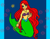 Dibujo Sirenita pintado por hanniatron