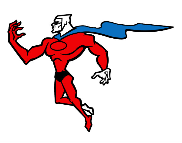 Dibujo Superhéroe poderoso pintado por DAVIDSALAZ