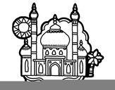 Dibujo Taj Mahal pintado por fuio
