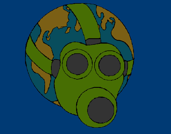 Mundo con Máscara de Gas