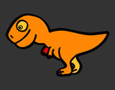 Dibujo Tiranosaurio rex joven pintado por ariadnavb5