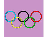 Dibujo Anillas de los juegos olimpícos pintado por minnieguay