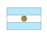 Dibujo Argentina pintado por azulina
